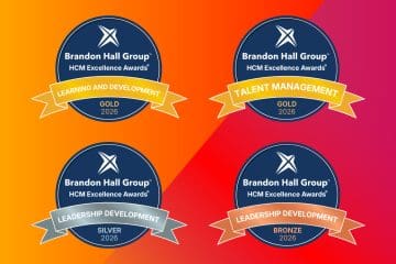 Brandon Hall HCM Excellence Award winner badges
